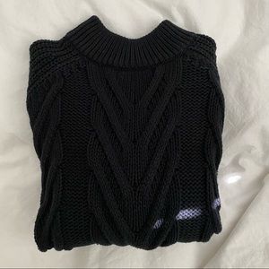 JCREW Cable-knit mockneck sweater XXS
